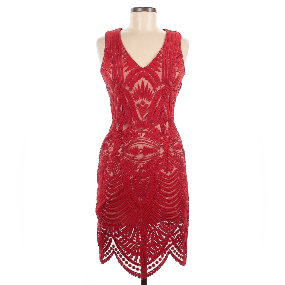 Bardot Vibrant Scarlet Dress